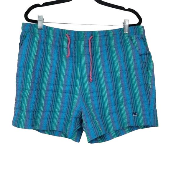 Etro Men's Striped Board Shorts Swim Beach Shorts Size Small - Picture 1 of 5